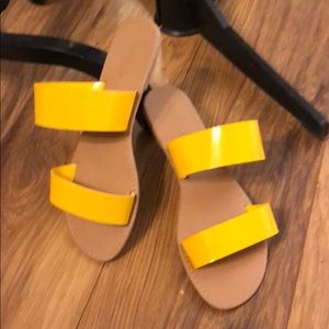 Yellow sandals